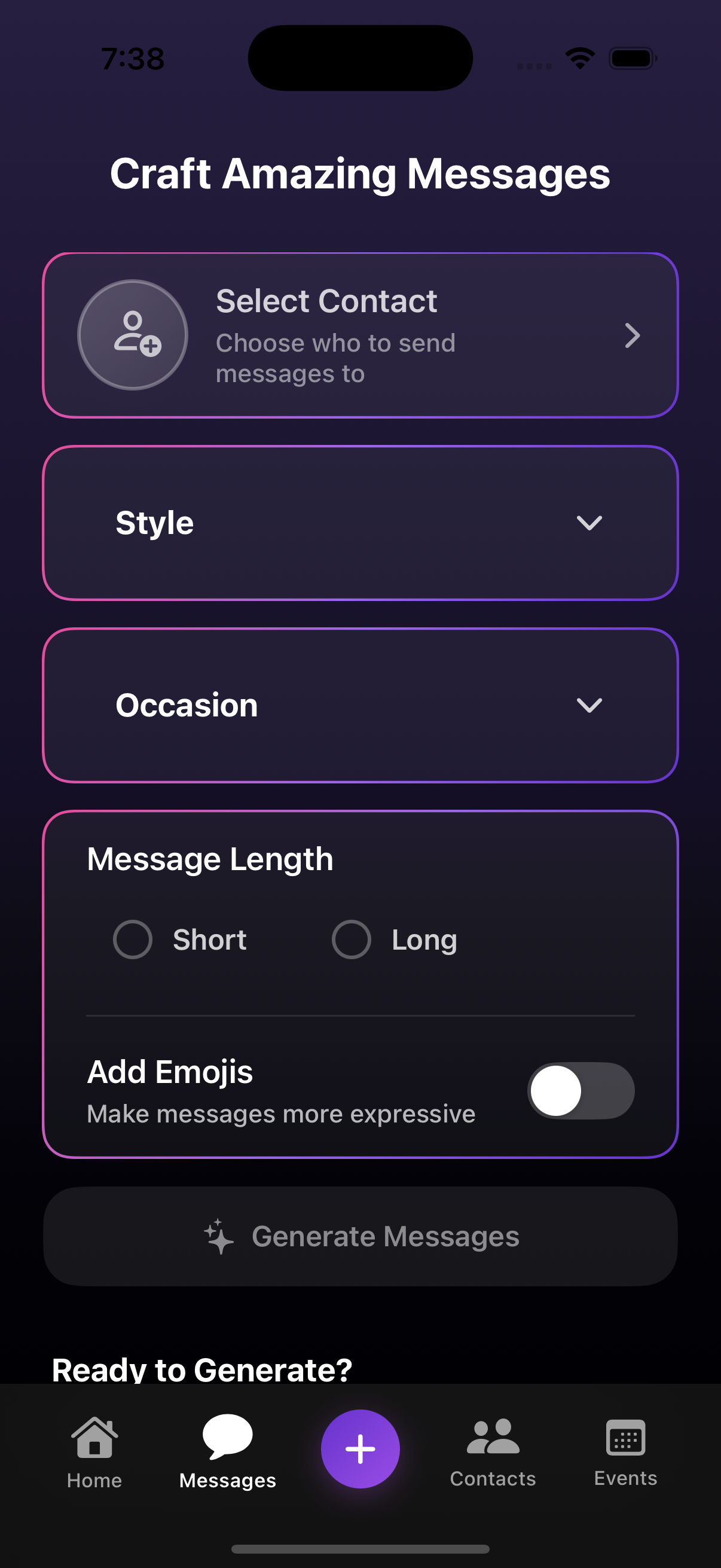 Smart Messaging Feature